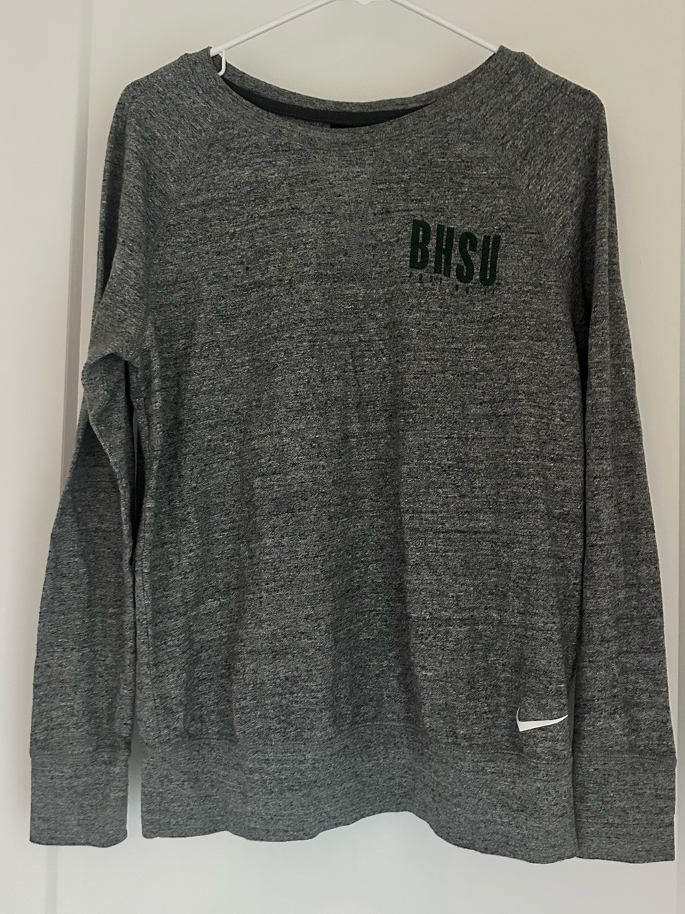 Black Hills State University Nike Women’s Heather Gray Crewneck Sweatshirt
